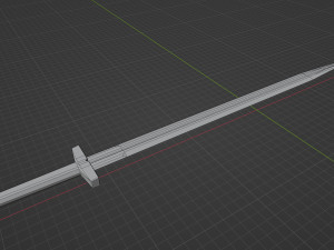 Game ready low poly sword 3D Model