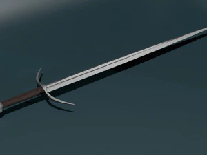 Gotowy do gry miecz low-poly Model 3D