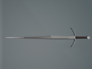 Game ready low poly sword Modèle 3D
