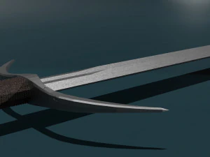 Game ready low poly sword 3D Model