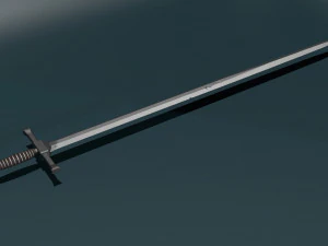 Game ready low poly sword 3D Model