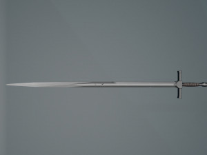 Game ready low poly sword 3D 모델