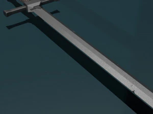 Game ready low poly sword 3D Model