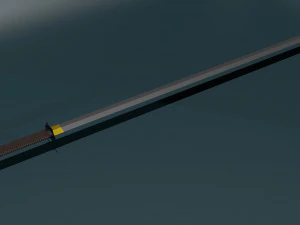 Oyuna hazır düşük poli kılıç katana 3D Model
