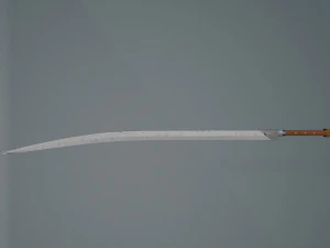Game ready low poly sword yatagan 3D Model