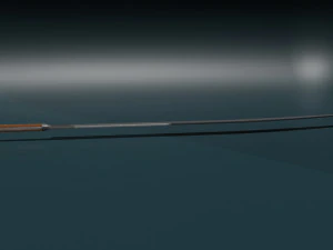 Game ready low poly sword yatagan 3D Model