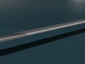 Game ready low poly sword yatagan Model 3D
