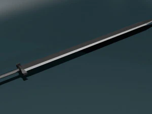 Espada low poly pronta para jogo Modelo 3D