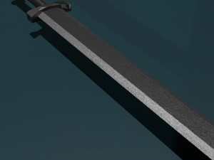 Game ready low poly sword Modelo 3D