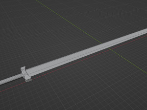 Game ready low poly sword Modelo 3D