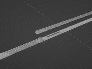 Game ready low poly katana 3D Model