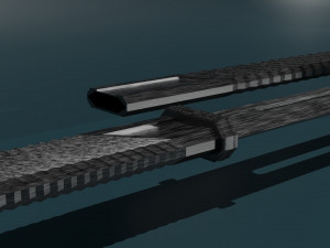 Game ready low poly katana 3D मॉडल