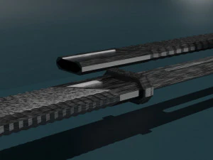 Game ready low poly katana 3D Model
