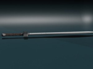 Game ready low poly katana 3D मॉडल
