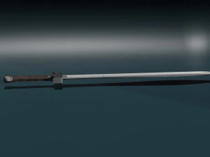 Game ready low poly katana 3D Model