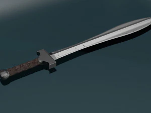 Game ready low poly sword 3D Model