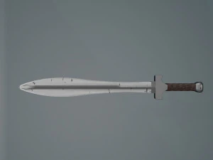 Game ready low poly sword 3D Model