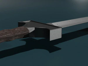 Game ready low poly sword 3D Model