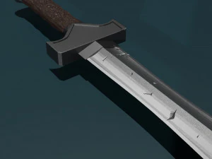Game ready low poly sword 3D Model