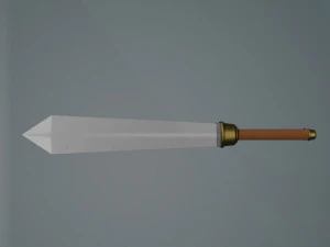 Espada low poly pronta para jogo Modelo 3D