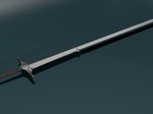 Game ready low poly sword 3D 模型