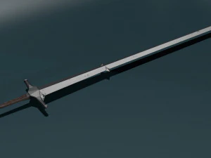 Espada low poly pronta para jogo Modelo 3D