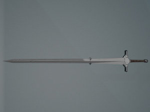 Game ready low poly sword 3D-Modell