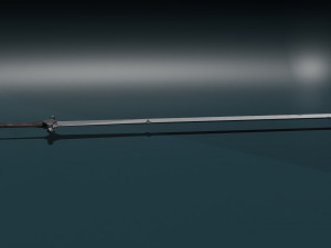 Game ready low poly sword 3D-Modell