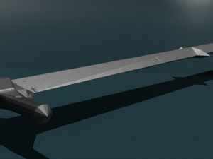 Game ready low poly sword 3D-Modell