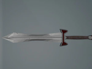 Game ready low poly sword 3D Model