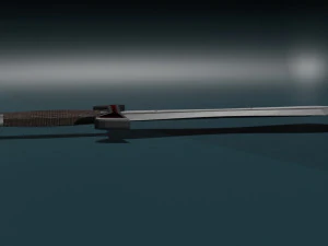 Game ready low poly sword 3D Model