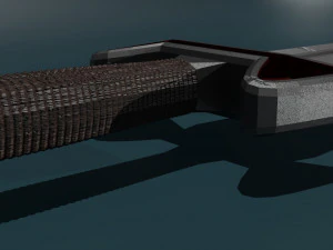 Game ready low poly sword 3D Model