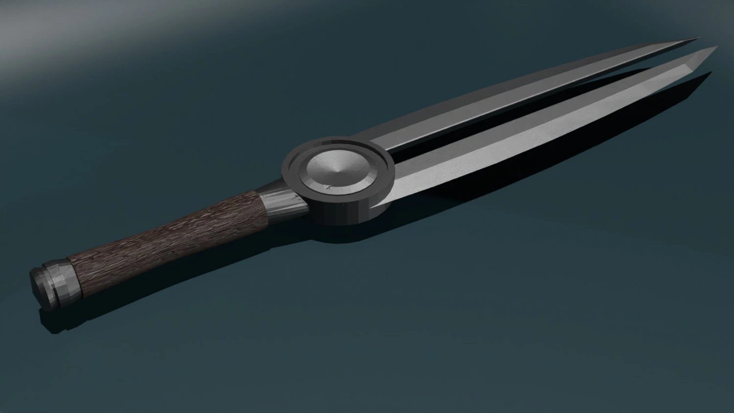 Game ready low poly sword 3D Model .c4d .max .obj .3ds .fbx .stl .blend