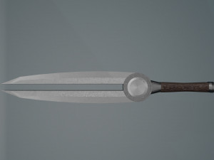 Game ready low poly sword Model 3D