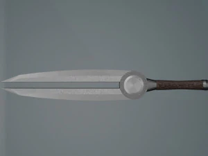 Game ready low poly sword 3D Model
