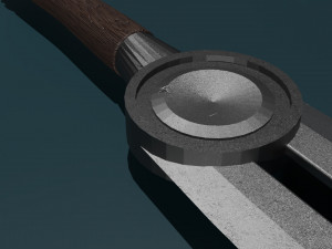 Game ready low poly sword Model 3D