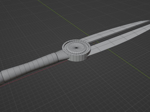 Game ready low poly sword Model 3D