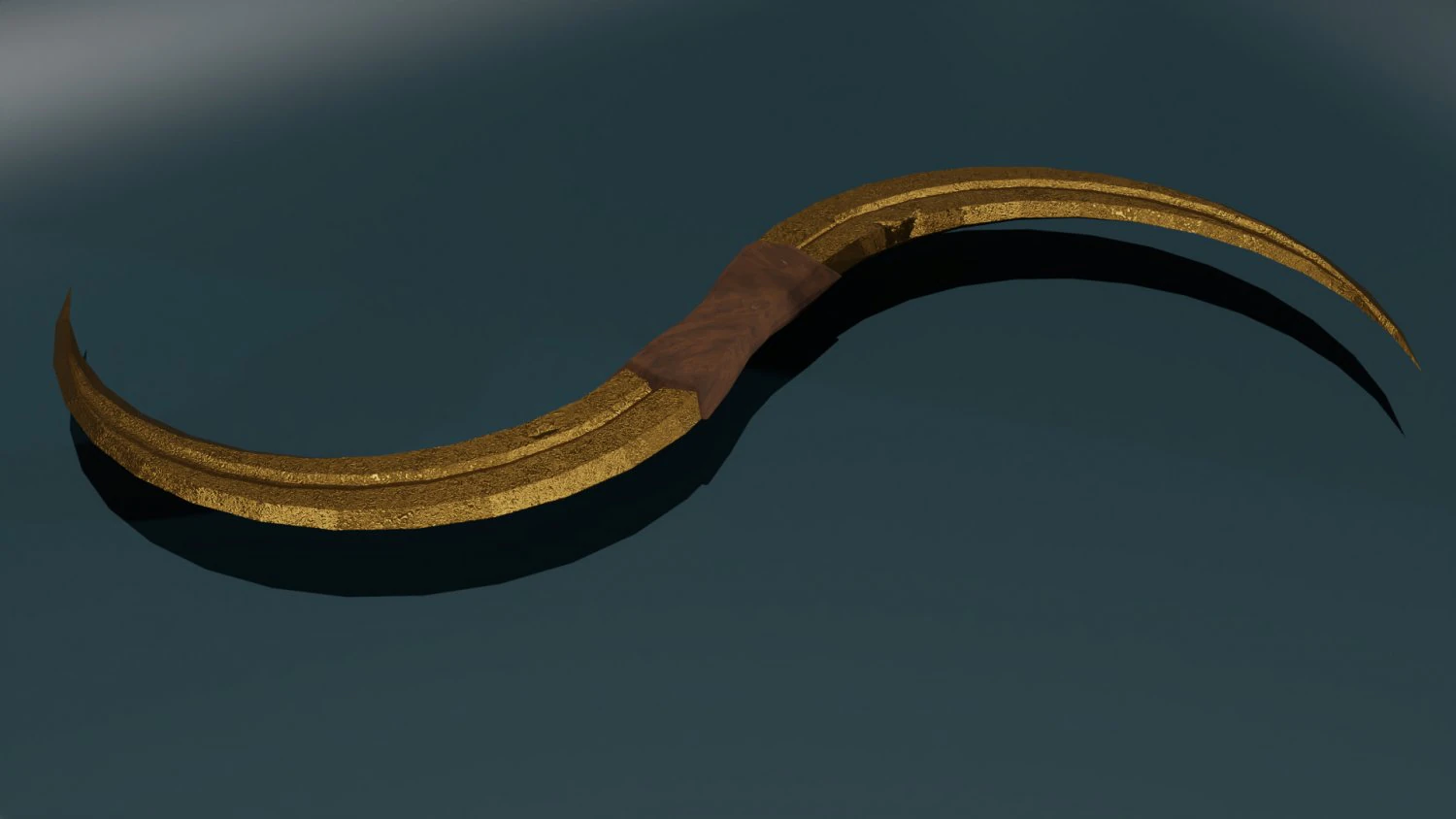 Game ready low poly sword 3D Model .c4d .max .obj .3ds .fbx .stl .blend 