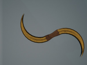 Game ready low poly sword Modèle 3D