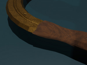 Game ready low poly sword Modèle 3D