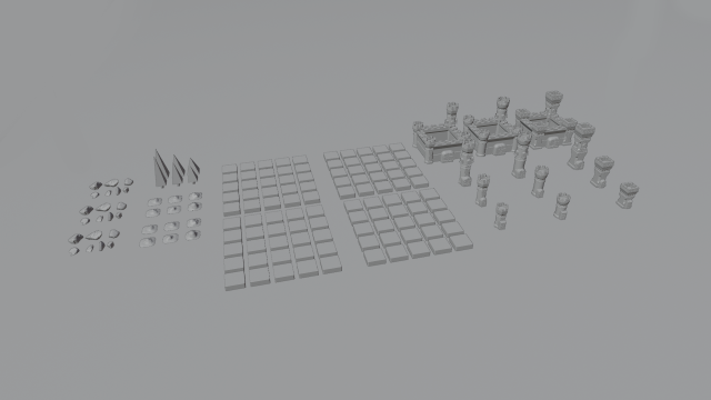 Tower defance game ready low poly tower pack Modèle 3D .c4d .max .obj .3ds .fbx .stl .blend 