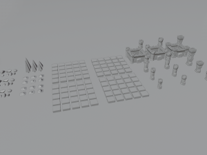 Tower defance game ready low poly tower pack 3D Модель