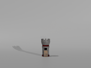 Tower defance game ready low poly tower pack Modèle 3D
