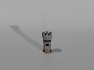 Tower defance game ready low poly tower pack Modèle 3D