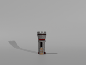 Tower defance game ready low poly tower pack Modèle 3D