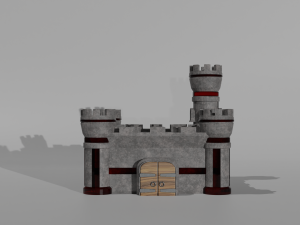 Tower defance game ready low poly tower pack Modèle 3D