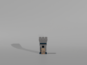 Tower defance game ready low poly tower pack Modèle 3D