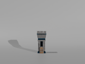 Tower defance game ready low poly tower pack Modèle 3D