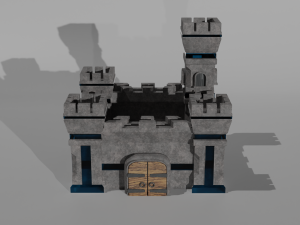 Tower defance game ready low poly tower pack Modèle 3D