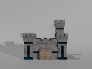 Tower defance game ready low poly tower pack Modèle 3D